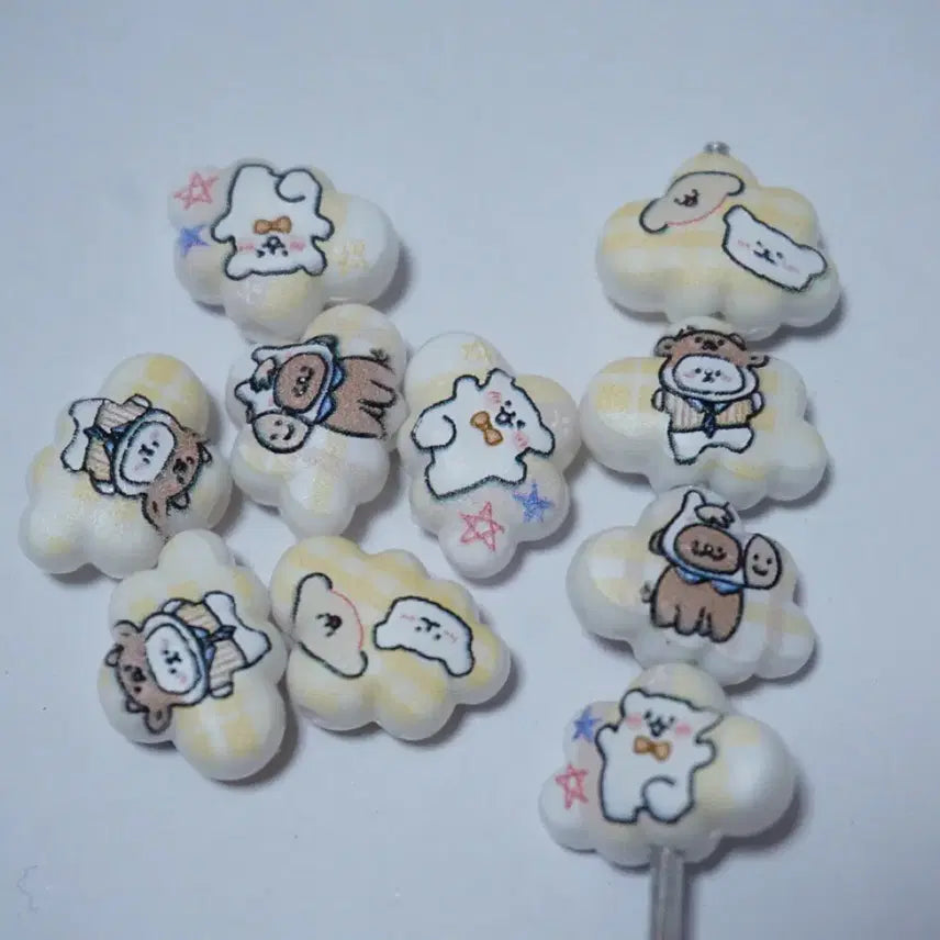 [BUNJANG] Maltese Cloud Cute Beads for DIY Crafts / DIY 몰티즈구름 귀요미 비즈
