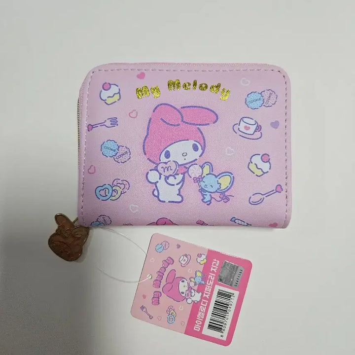 [BUNJANG] Sanrio My Melody Zipper Pouch Coin Wallet Card Holder / 산리오 마이멜로디 지퍼도리 카드지갑 동전지갑