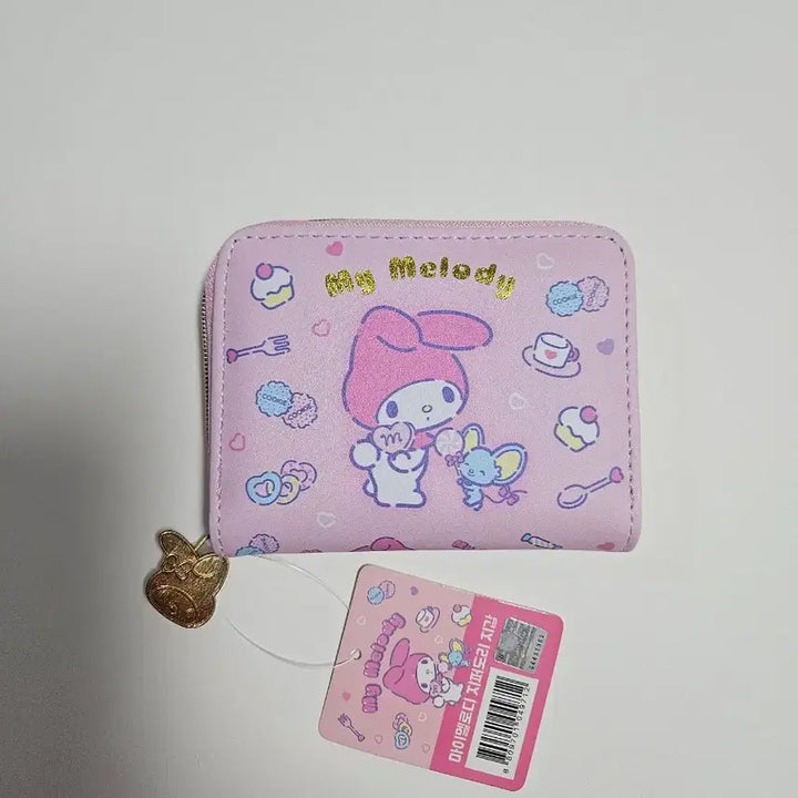 [BUNJANG] Sanrio My Melody Zipper Pouch Coin Wallet Card Holder / 산리오 마이멜로디 지퍼도리 카드지갑 동전지갑