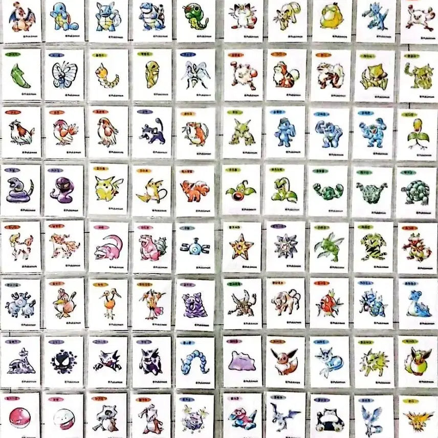 [BUNJANG] Pokemon 30th Anniversary Sticker Collection (100 Types) / 포켓몬 30주년기념 띠부씰 완성본(100종)아트워크