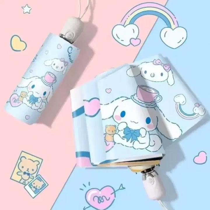 [BUNJANG] Cinnamoroll Automatic Sun Umbrella / 시나모롤 자동 양우산