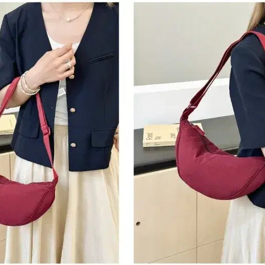 [BUNJANG] Mini Half-Moon Shoulder Bag / 반달가방 손가방 미니 숄더 가방