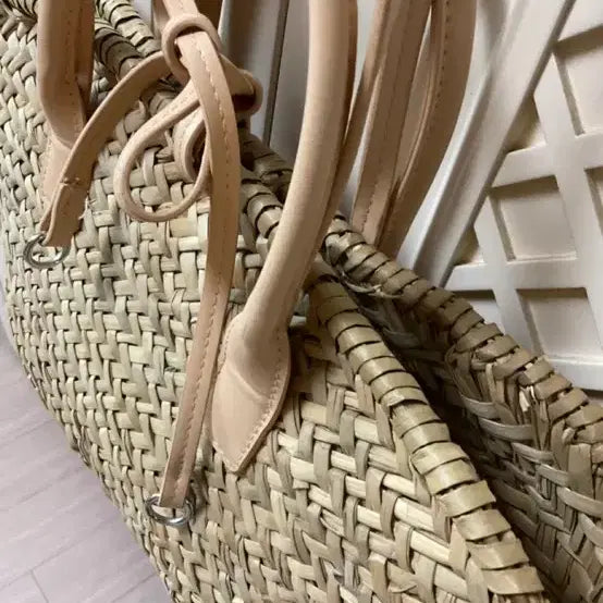 [BUNJANG] Mango Rattan Shoulder Bag / 망고 라탄 숄더백