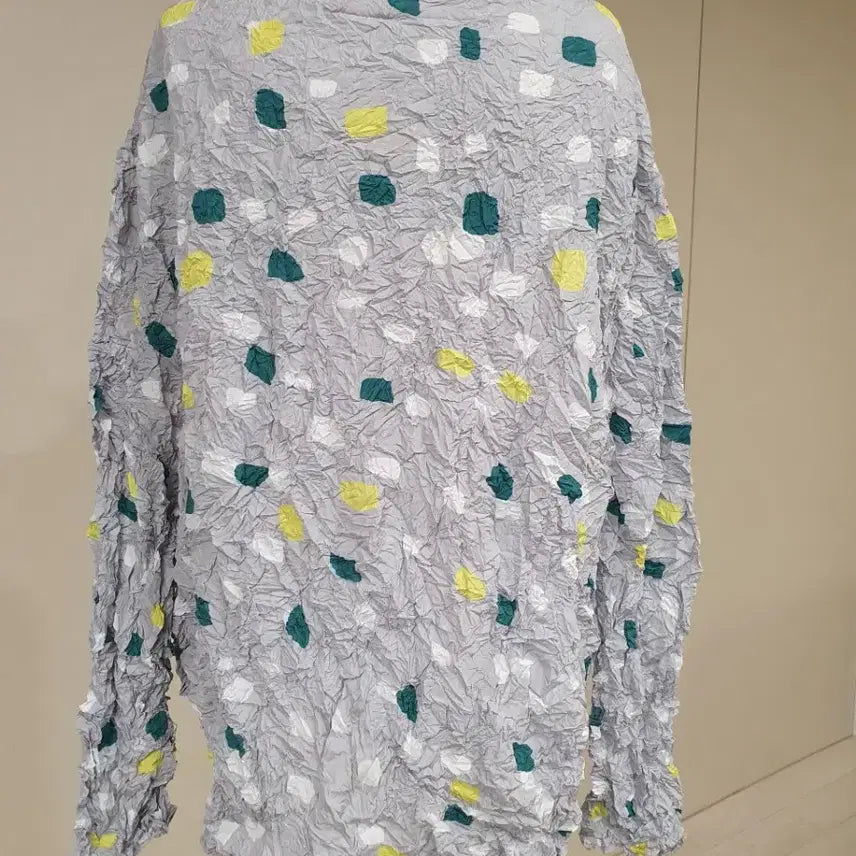 [BUNJANG] Wrinkled Shirt Jacket Grey One Size / 주름 셔츠 자켓 회색 프리사이즈
