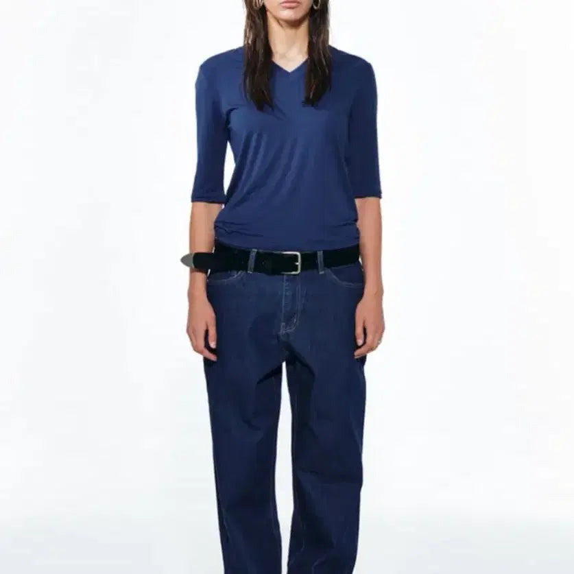 [BUNJANG] Dainit Classic Low Denim Pants Blue M / 다이닛 클래식 로우 데님 팬츠 블루 M