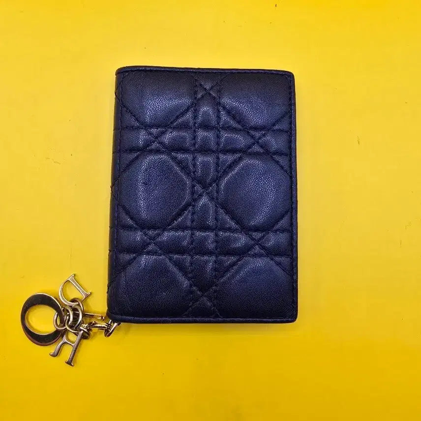 [BUNJANG] Dior Cannage Card Holder Navy / 정품 디올 까나쥬 카드지갑