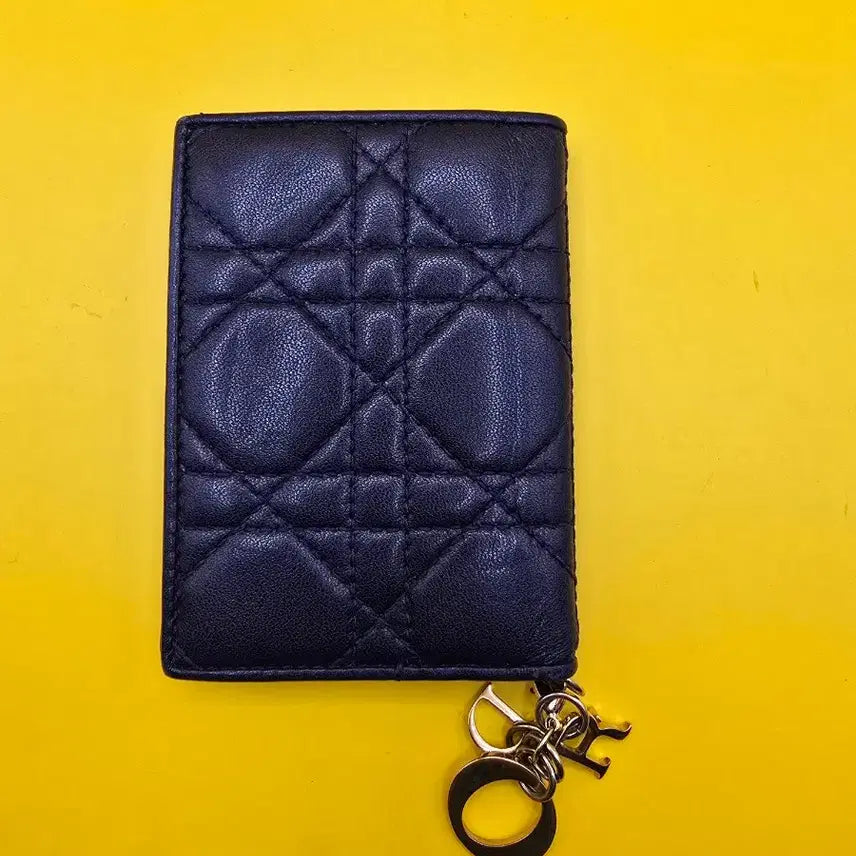 [BUNJANG] Dior Cannage Card Holder Navy / 정품 디올 까나쥬 카드지갑