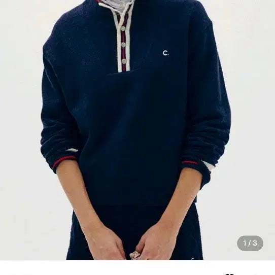 [BUNJANG] Clove Navy Knit Sweater (Size M) / 클로브 사이즈 M 네이비 니트 스웨터 판매 합니다 clove