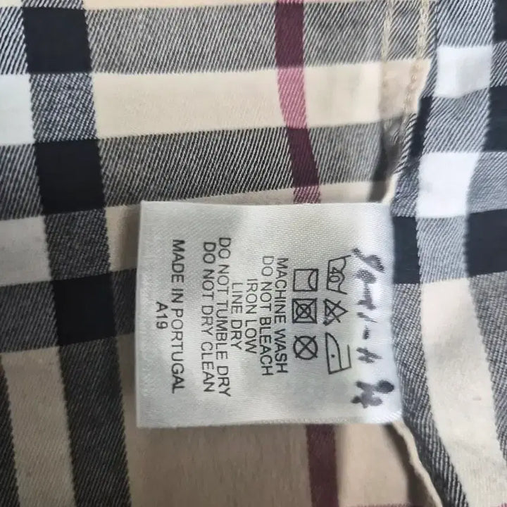 [BUNJANG] Burberry Check 7-Sleeve Shirt / 버버리 체크 7부 셔츠