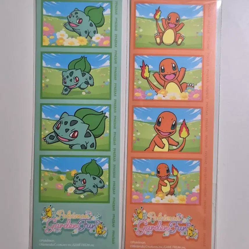 [BUNJANG] Pokemon Four-Cut Sticker Set (Charmander, Bulbasaur) - Sealed / [미개봉] 올리브영 빼바 포켓몬 네컷스티커 (파이리 이상해씨)
