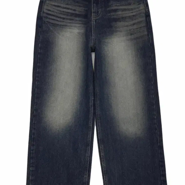 [BUNJANG] Indigo Wide Denim Pants / 진청 인디고 와이드 데님 팬츠 (와르)