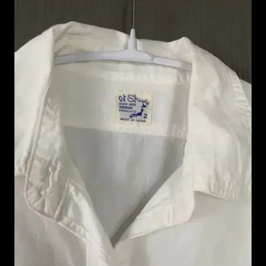 [BUNJANG] OrSlow White Chambray Shirt Size 2 / 오어슬로우 화이트 샴브레이 2