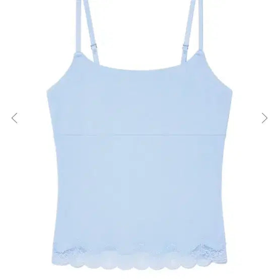 [BUNJANG] Glony Lace Camisole Sky Blue / 글로니 레이스 끈나시 하늘색(새제품)