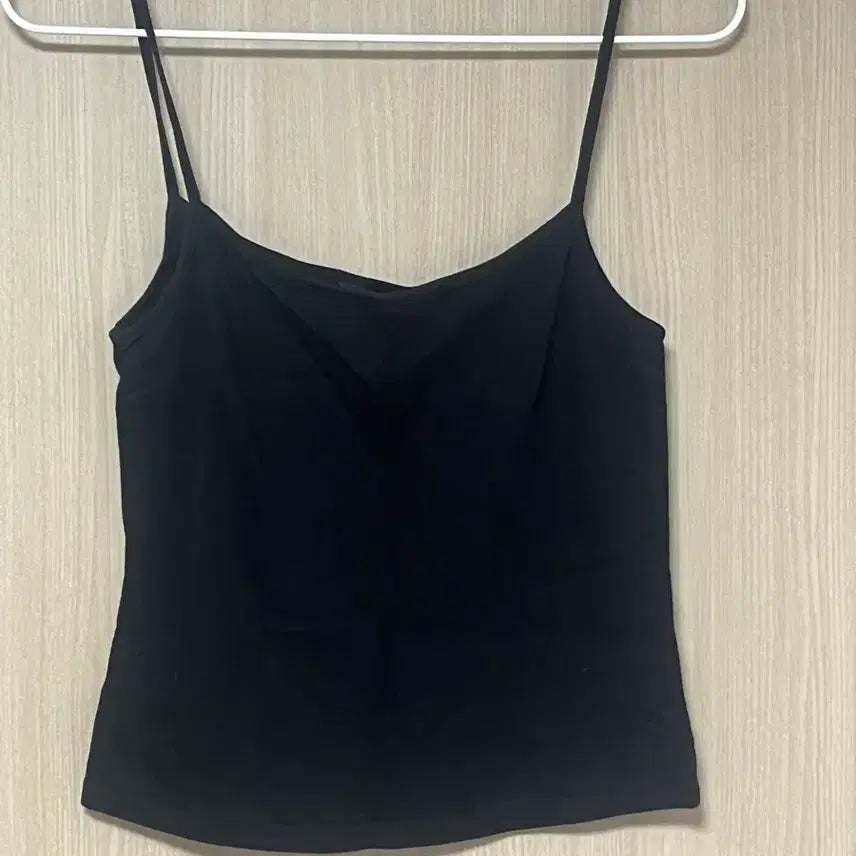 [BUNJANG] Plain Black Sleeveless Tank Top / 무지 블랙 나시