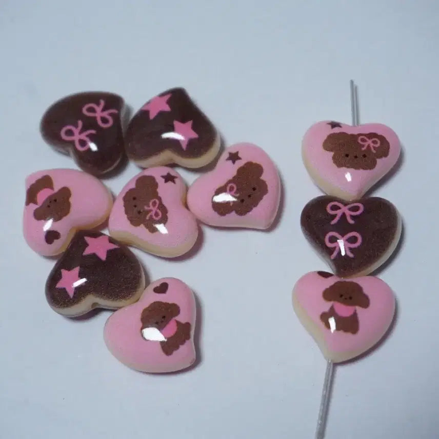 [BUNJANG] Heart Shape Cute DIY Beads / DIY 하트모양 귀요미 비즈