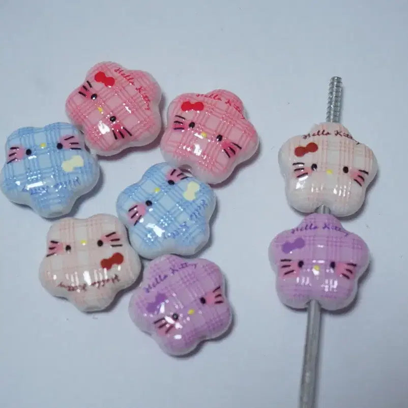[SOLD OUT] DIY 꽃모양 키티체크믹스 비즈