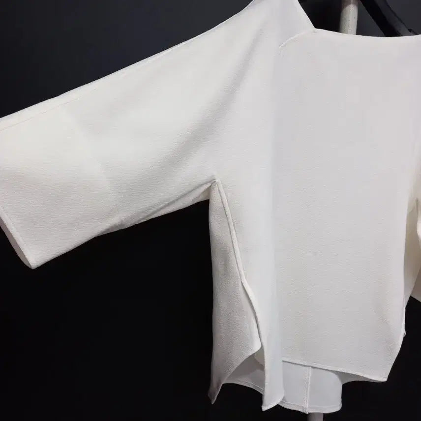 [BUNJANG] MINE Spring Summer Fall Sheer Chiffon 3/4 Sleeve Blouse / 마인 MINE 춘하추 7부 도톰쉬폰 블라우스 F 44-77