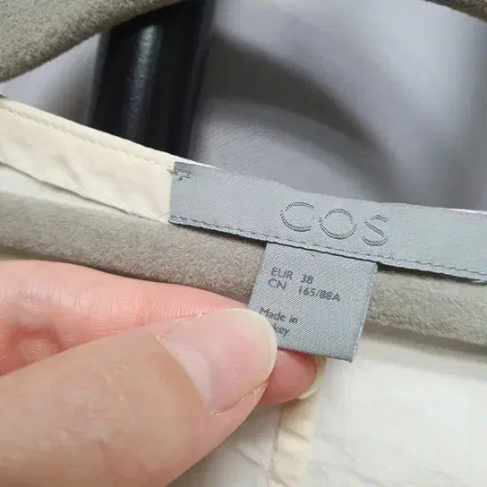 [BUNJANG] COS Cotton Ribbon Slit Blouse / COS 코스 바스락 코튼 리본 트임 블라우스