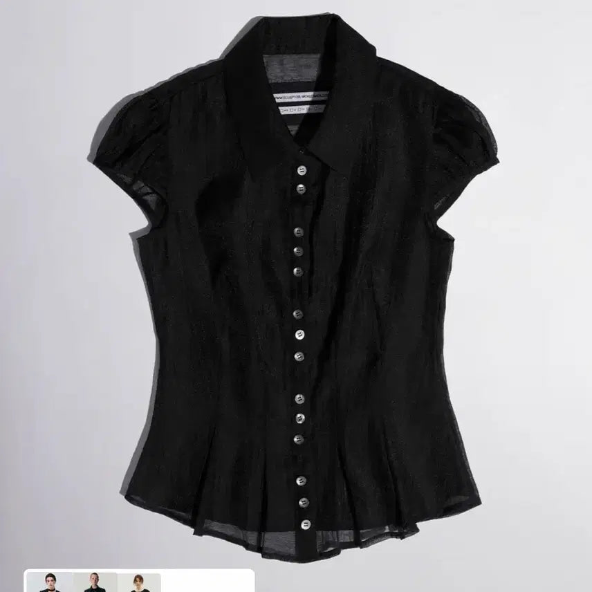 [BUNJANG] Sculptor Black Blouse / 스컬프터 블라우스 블랙
