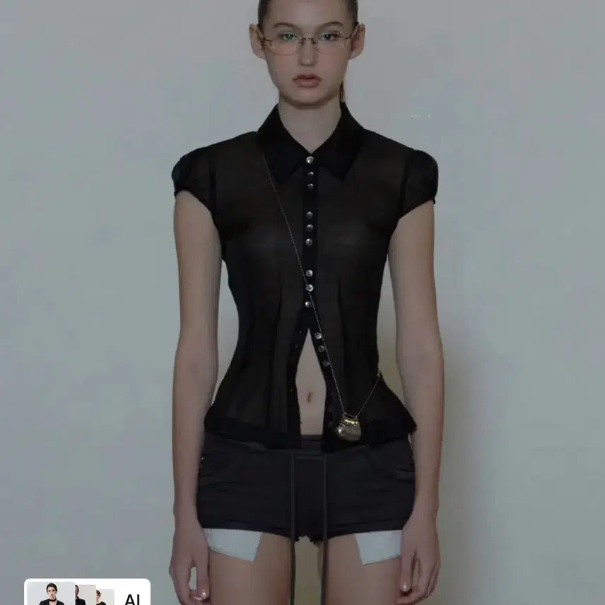 [BUNJANG] Sculptor Black Blouse / 스컬프터 블라우스 블랙