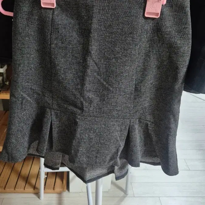 [BUNJANG] Gray Pleated Mini Skirt / 회색 미니 스커트