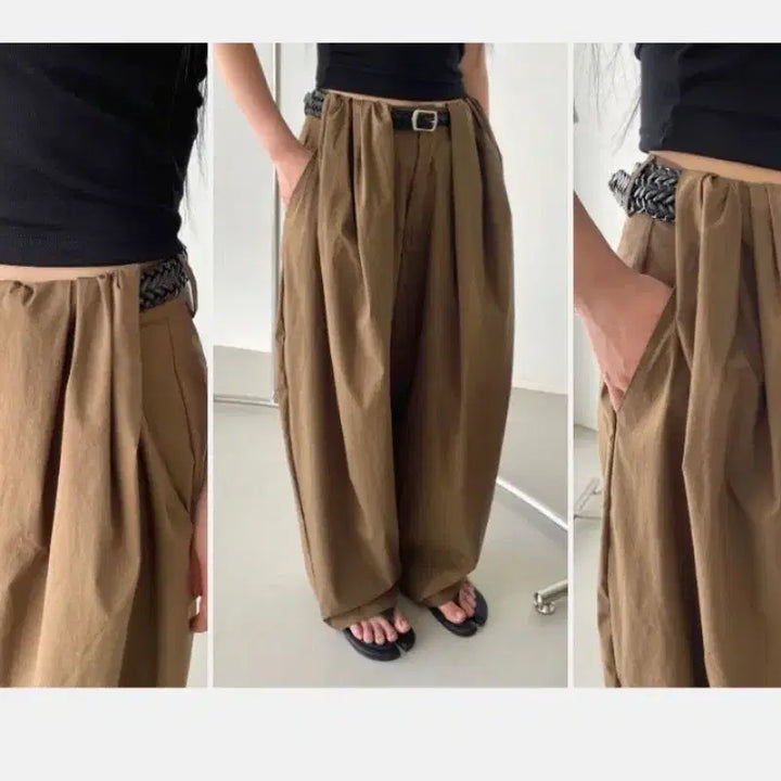 [BUNJANG] FATAL J Wide Pants with Pleats / 파탈제이 아방주름와이드팬츠