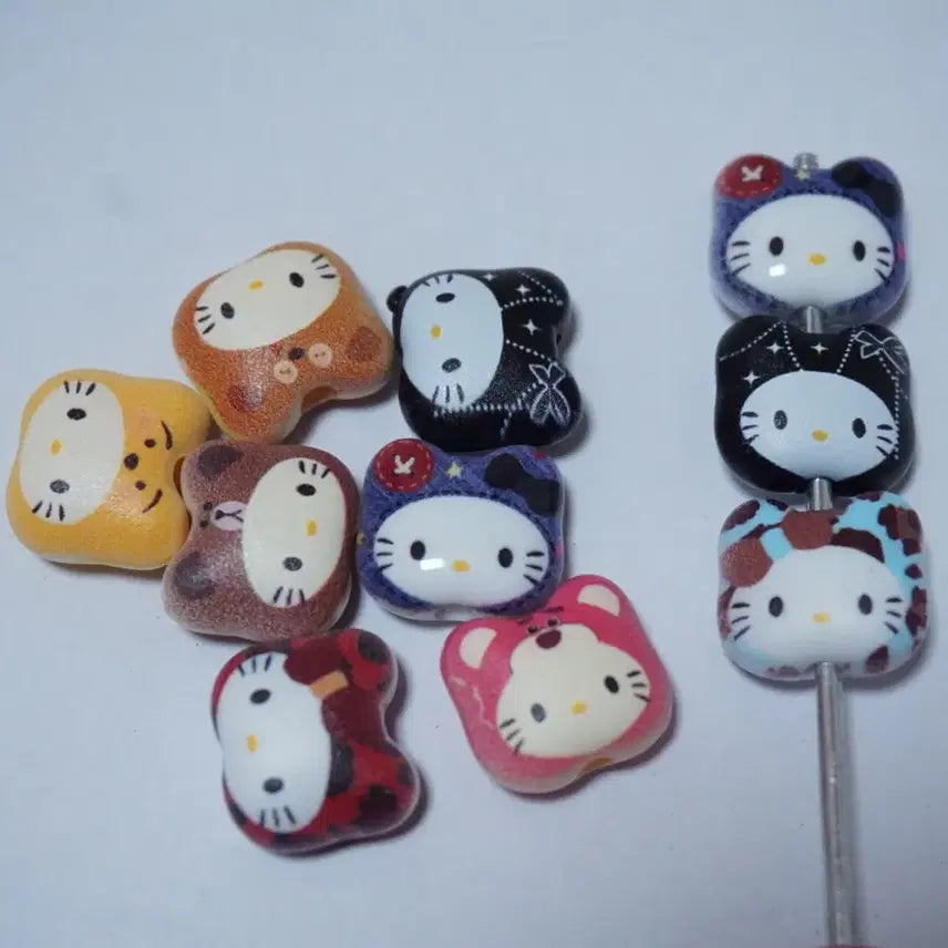 [BUNJANG] DIY Kitsch Face Mix Beads for Keychains and Pens / DIY 키치얼굴 믹스 비즈
