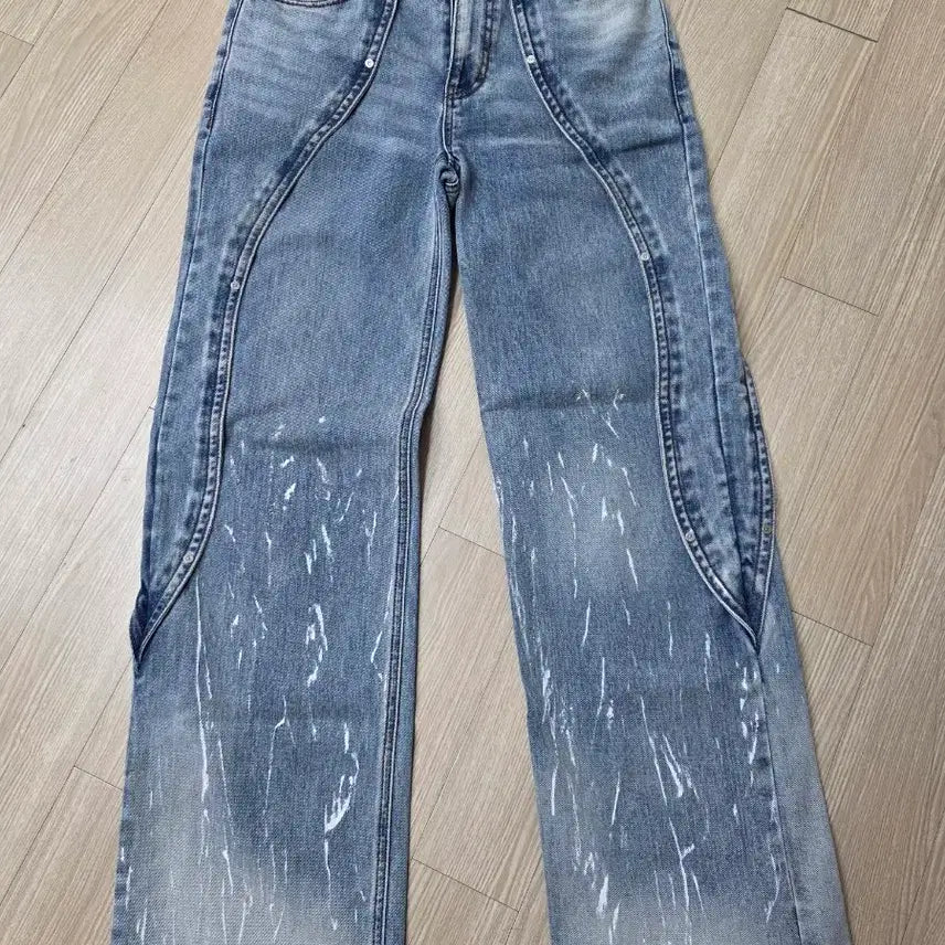 [BUNJANG] Andersson Bell Mathew Curved Jean Blue Long Version / 앤더슨벨 메튜 커브드진 블루 롱버전