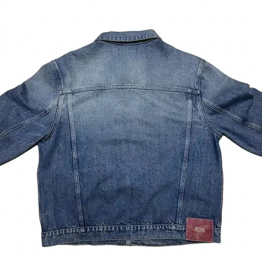 [BUNJANG] 424 Indigo Washing Denim Trucker Jacket / 424 인디고 워싱 데님 트러커 자켓