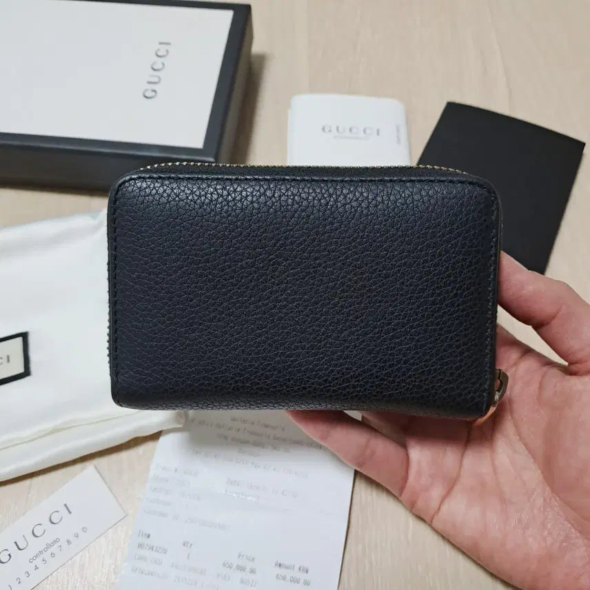 [BUNJANG] Gucci Big Logo Zip Wallet / [영수증풀세트/정품] 구찌 빅로고 지퍼지갑