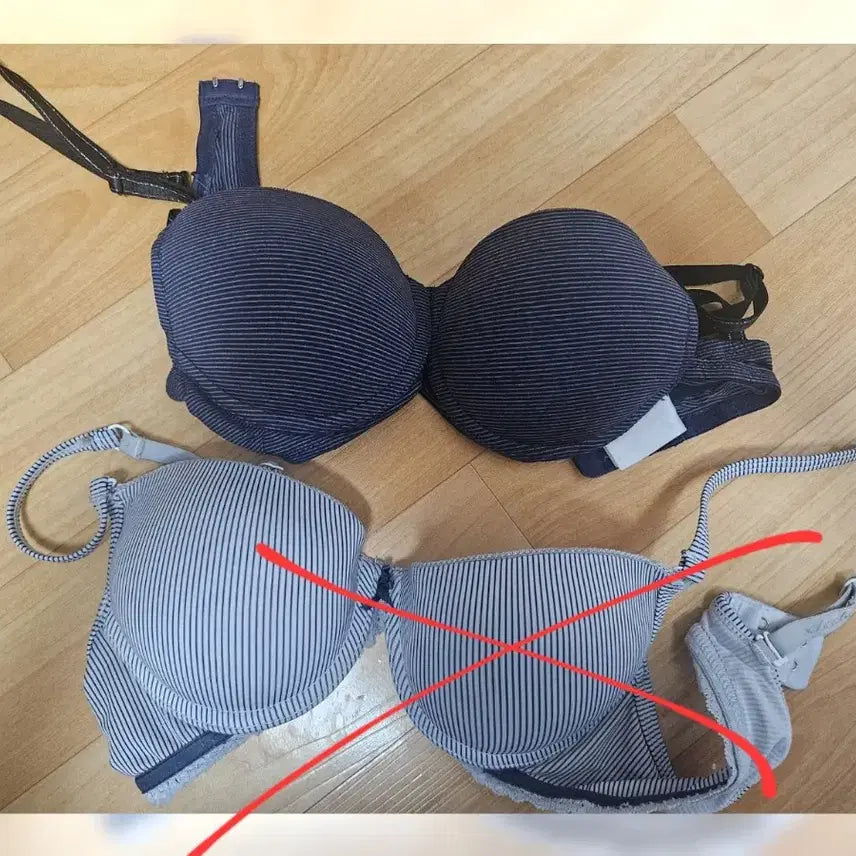[BUNJANG] Used Navy Bra 75A / 네이비 중고 브라 75a