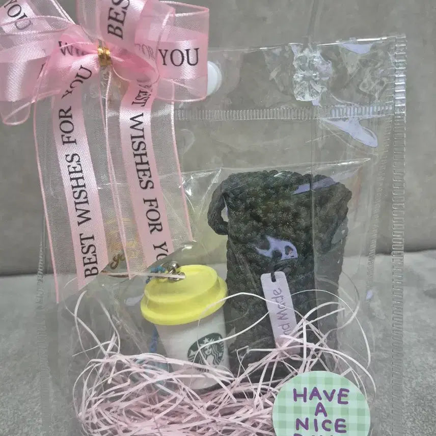 [BUNJANG] Starbucks Mini Cup Keychain with Cup Carrier / 스타벅스미니컵 키링+컵 케리어
