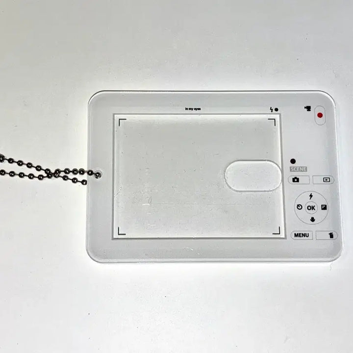 [BUNJANG] Dot On Digital Camera Acrylic Photocard Holder White / 도트온님 디지털 카메라 아크릴 포카홀더 화이트