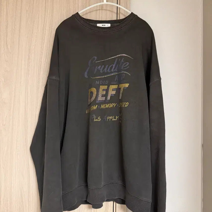 [BUNJANG] Wego Pigment Sweatshirt (Free Size) / Wego 일본 피그먼트 맨투맨 티셔츠 Free