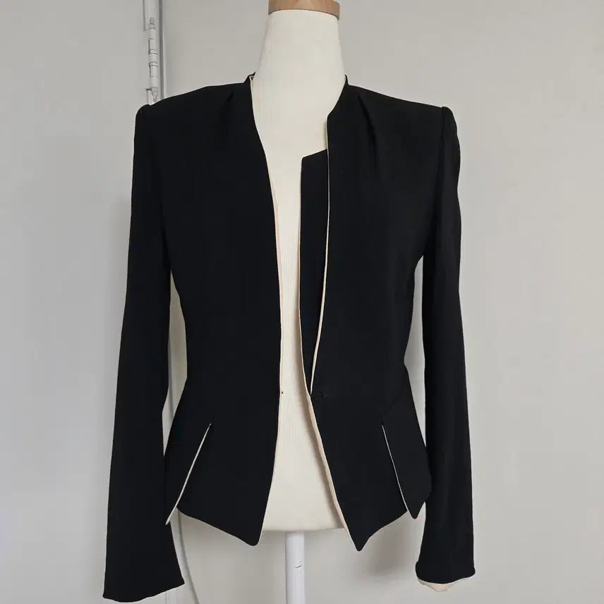 [BUNJANG] TIME Black Split Summer Jacket / TIME 타임 블랙 트임 여름 자켓