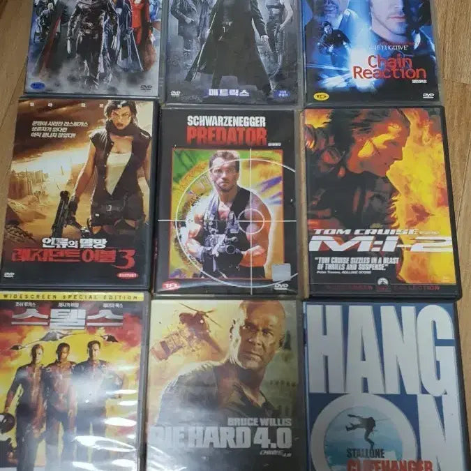 [BUNJANG] DVD Movie Collection (The Matrix, Die Hard, etc.) / DVD 영화 모음 (매트릭스, 다이하드 등)