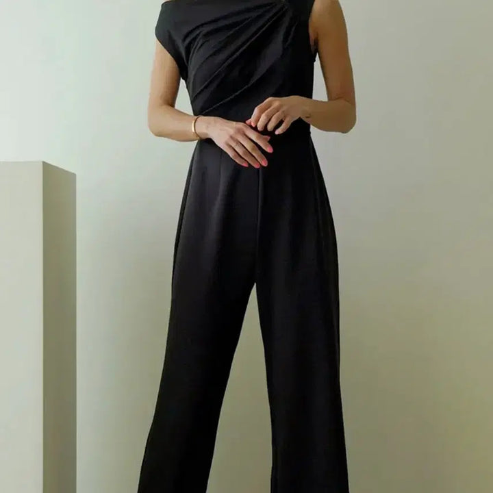 [BUNJANG] Came Upon Black Jersey Jumpsuit (Size S) / 새상품 came upon 케임어폰 점프수트