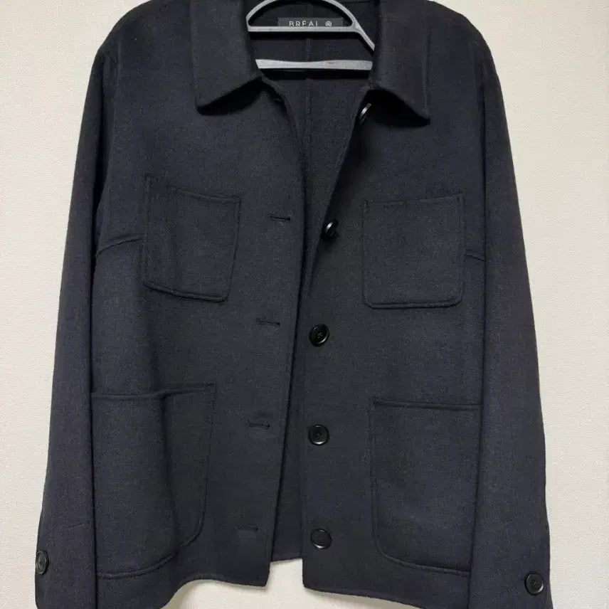 [BUNJANG] Briel Handmade Wool Blend Jacket Coat Navy / (F) 여성 브리엘 핸드메이드 울52 자켓 코트 네이비 두번 사용