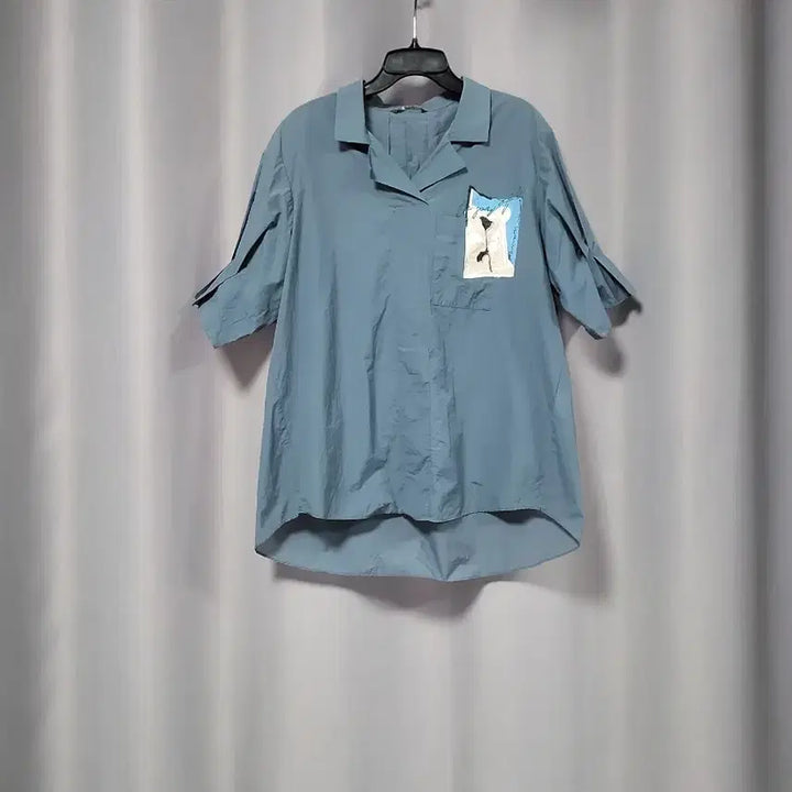[BUNJANG] Shirring Pocket Blouse / 튜브 뒷셔링 포켓 포인트 바스락 블라우스