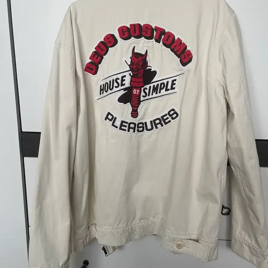 [BUNJANG] Deus Ex Machina Ivory Jacket XL / 데우스 엑스 마키나 자켓