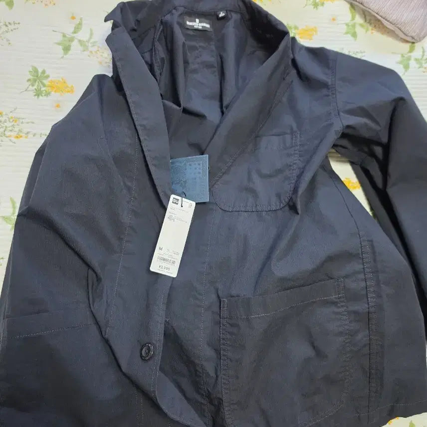 [BUNJANG] Engineered Garments x GU Cord Rain Setup Jacket &amp; Pants Set / GU 지유 X 엔지니어드 가먼츠 코드레인 셋업 자켓(M) 바지(L)