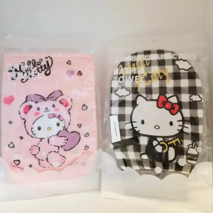 [BUNJANG] Hello Kitty Bath Sponge Shower Towel Mitt / 헬로키티 바디 샤워 세안 스펀지 거품 바스타올 목욕장갑
