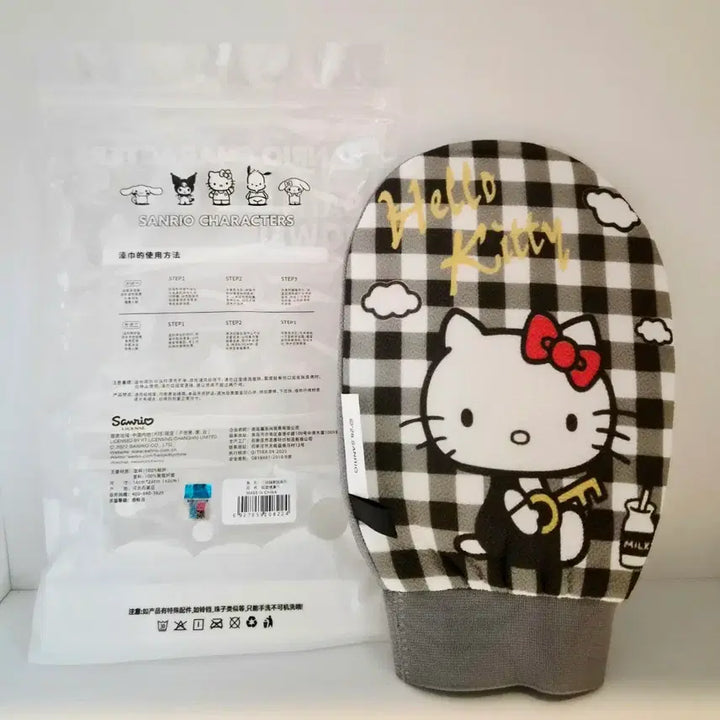 [BUNJANG] Hello Kitty Body Shower Cleansing Sponge Puff Bath Towel Glove / 헬로키티 바디 샤워 세안 스펀지 거품 바스타올 목욕장갑