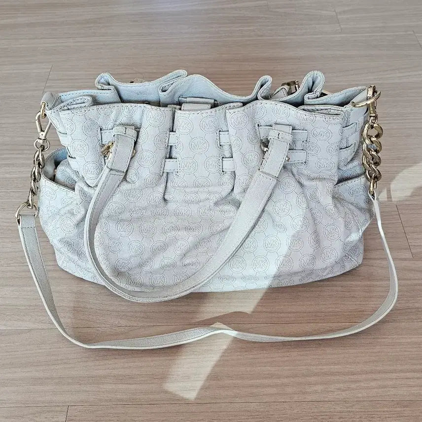 [BUNJANG] Michael Kors Leather Shopper Shoulder Crossbody Bag / (정품)(MICHAEL KORS) 마이클 코어스 쇼퍼/숄더/크로스백/가방