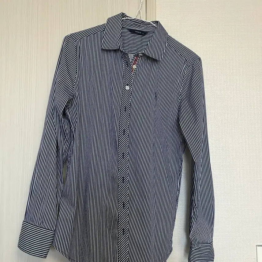 [BUNJANG] HAZZYS Navy Stripe Shirt 95 / HAZZYS 네이비 스트라이프 셔츠 95