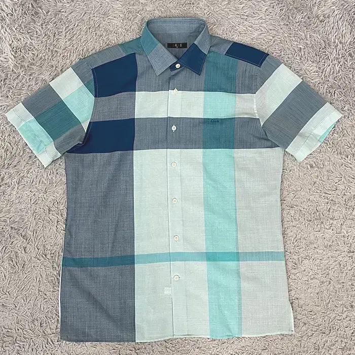 [BUNJANG] Daks Plaid Short Sleeve Shirt Size 105 / 닥스 반팔 체크 셔츠 105