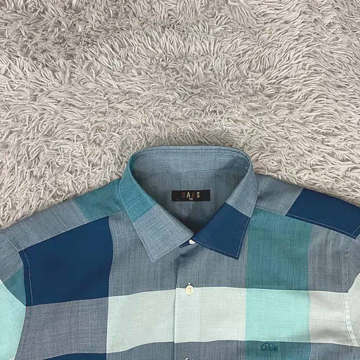 [BUNJANG] Daks Plaid Short Sleeve Shirt Size 105 / 닥스 반팔 체크 셔츠 105