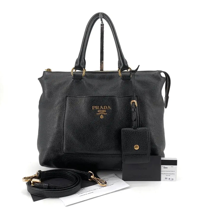 [BUNJANG] Prada Vitello Phoenix Tote Bag Shoulder Bag 1BA063 / [매장구매] 프라다 비텔로 피닉스 토트백 겸 숄더백 1BA063