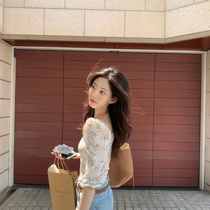 [BUNJANG] JENNIO All Seasons Square Blouse / 제니오 올 시즌스 스퀘어 블라우스