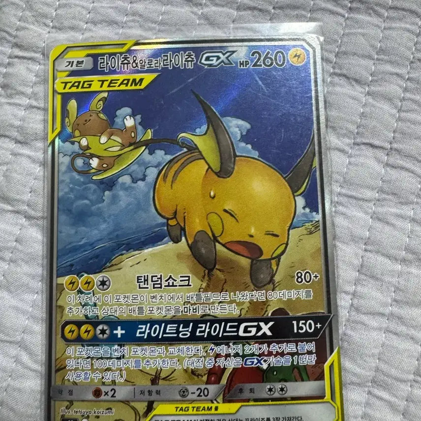 [BUNJANG] Raichu Tag Team Special Edition Card / 라이츄 테그팀 특일 판매합니다